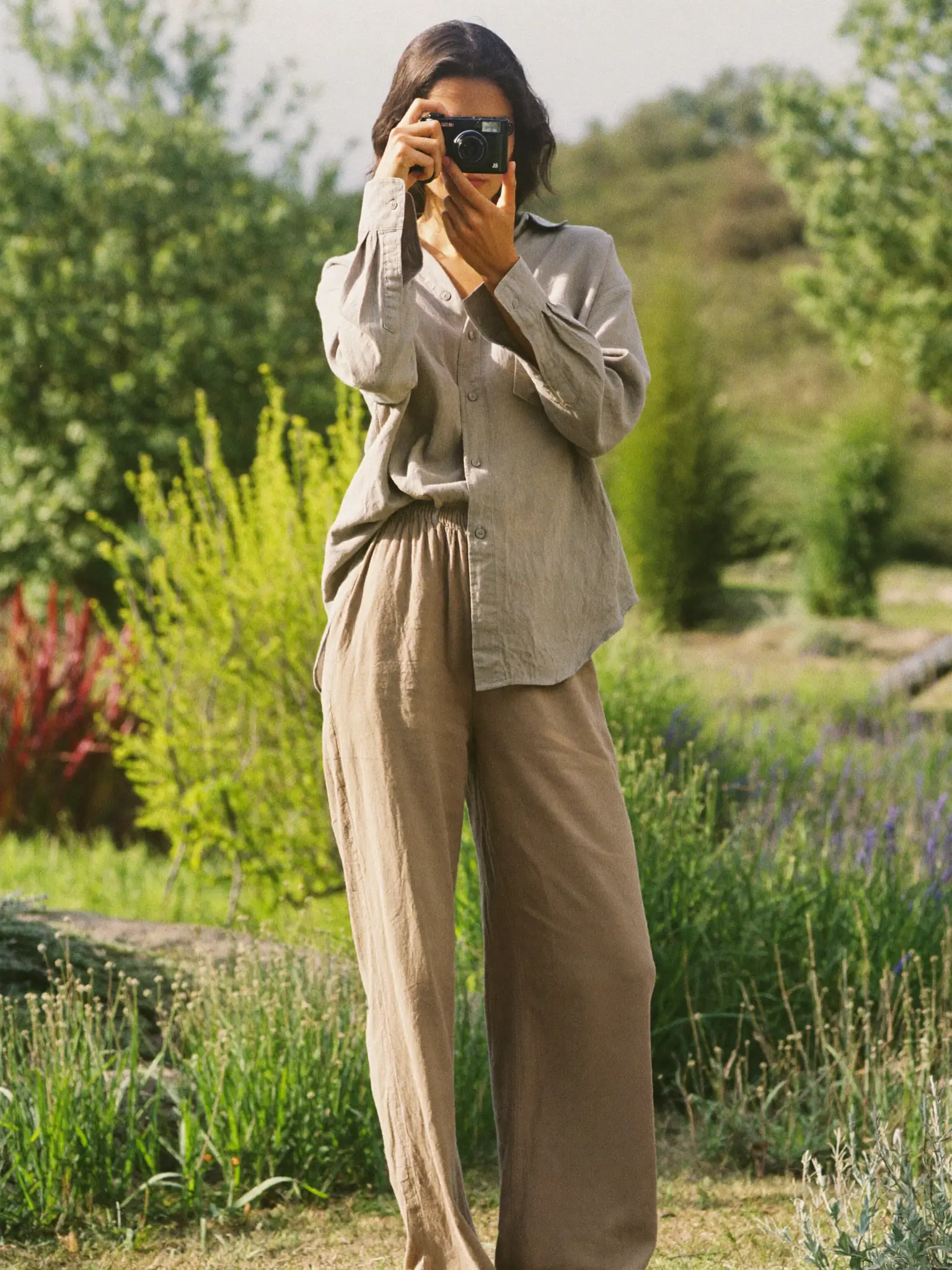 Fotografa nel giardino